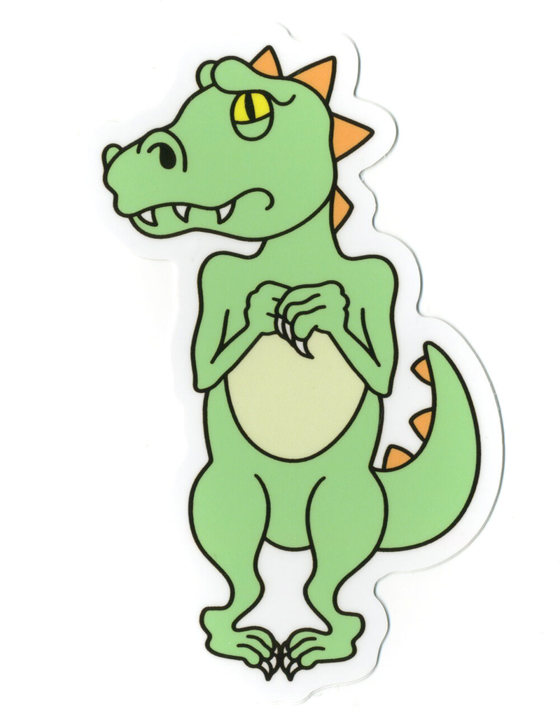 STICKIE BANDITS Scared Dinosaur Sticker image number 0