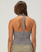 RSQ Womens Cable Sweater Halter Top image number 4