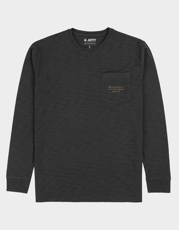 JETTY Sedge Slub Mens Long Sleeve Pocket Tee Primary Image