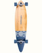 RETROSPEC Zed Navy Paisley 41" Pintail Longboard Skateboard image number 1