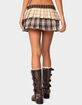 EDIKTED Mylie Mixed Plaid Mini Skort image number 5