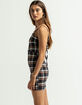 FULL TILT Plaid Open Back Slip Dress image number 3