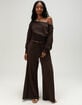 NECTAR CLOTHING Womens Wide Leg Sweatpants image number 1