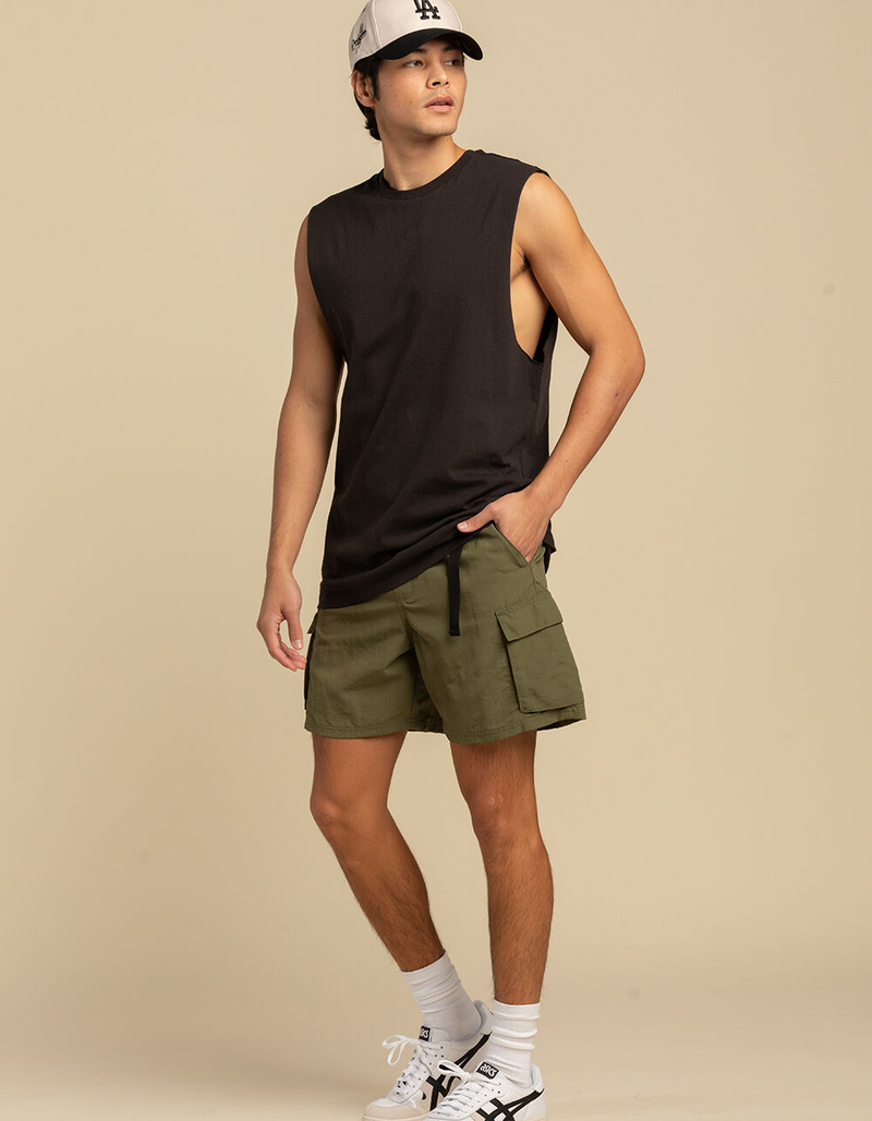 RSQ Mens Nylon Utility Shorts image number 5