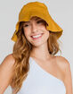 Solid Cotton Womens Mustard Bucket Hat image number 2