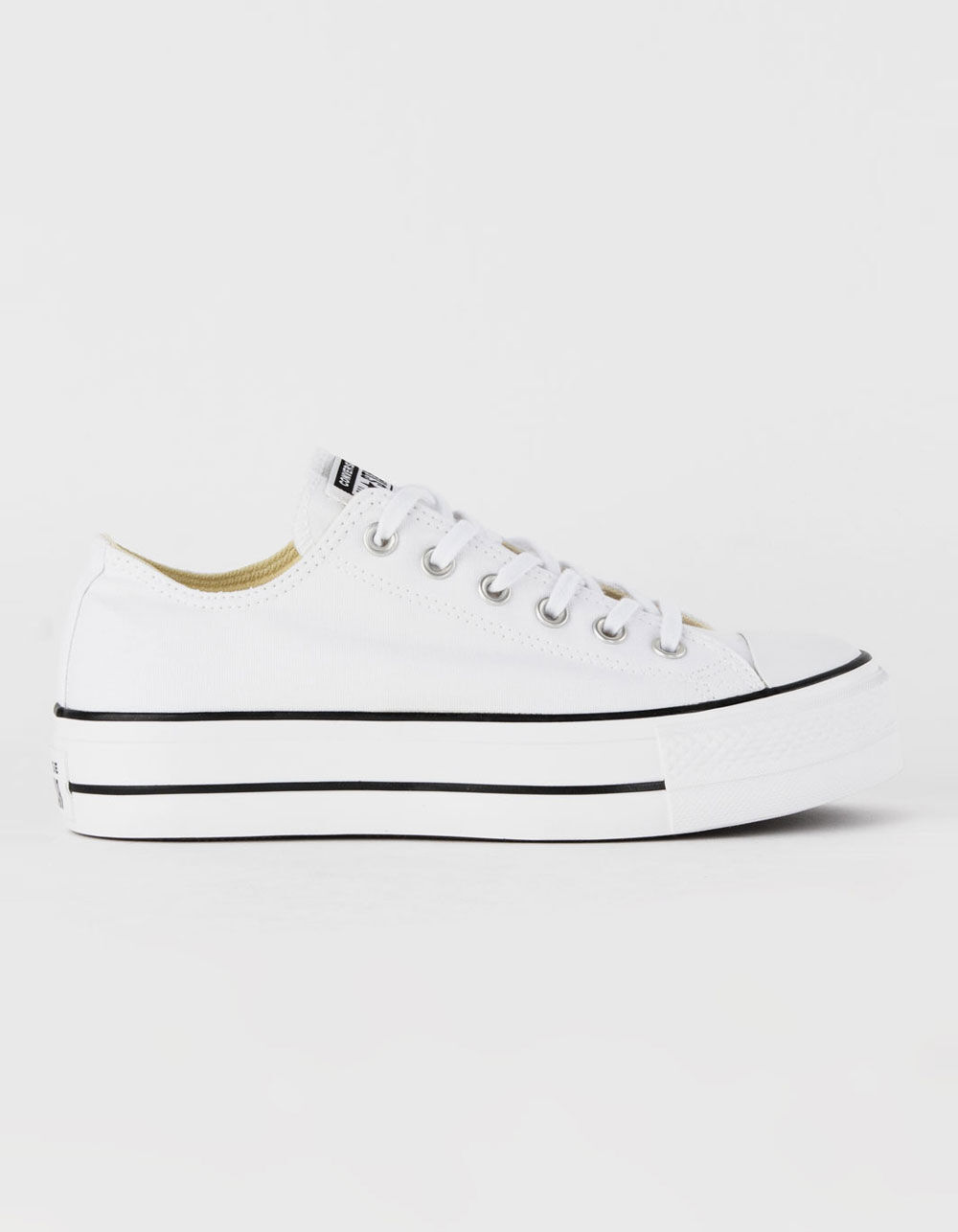womens white high low tops
