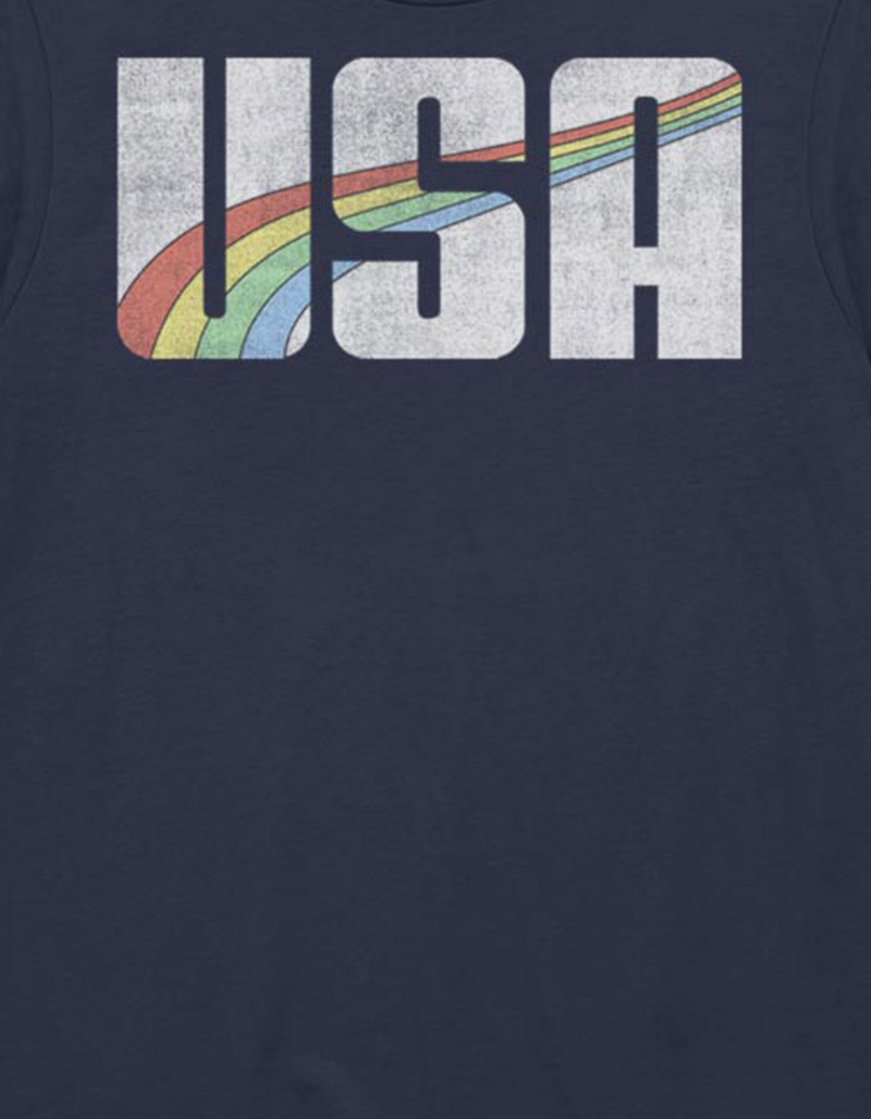 USA Rainbow Swoosh Unisex Tee image number 1