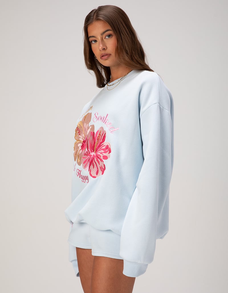 HAPPY CAMP3R Sun Soaked Womens Crewneck Sweatshirt image number 2