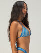 FULL TILT Texture Stripe Triangle Bikini Top image number 3