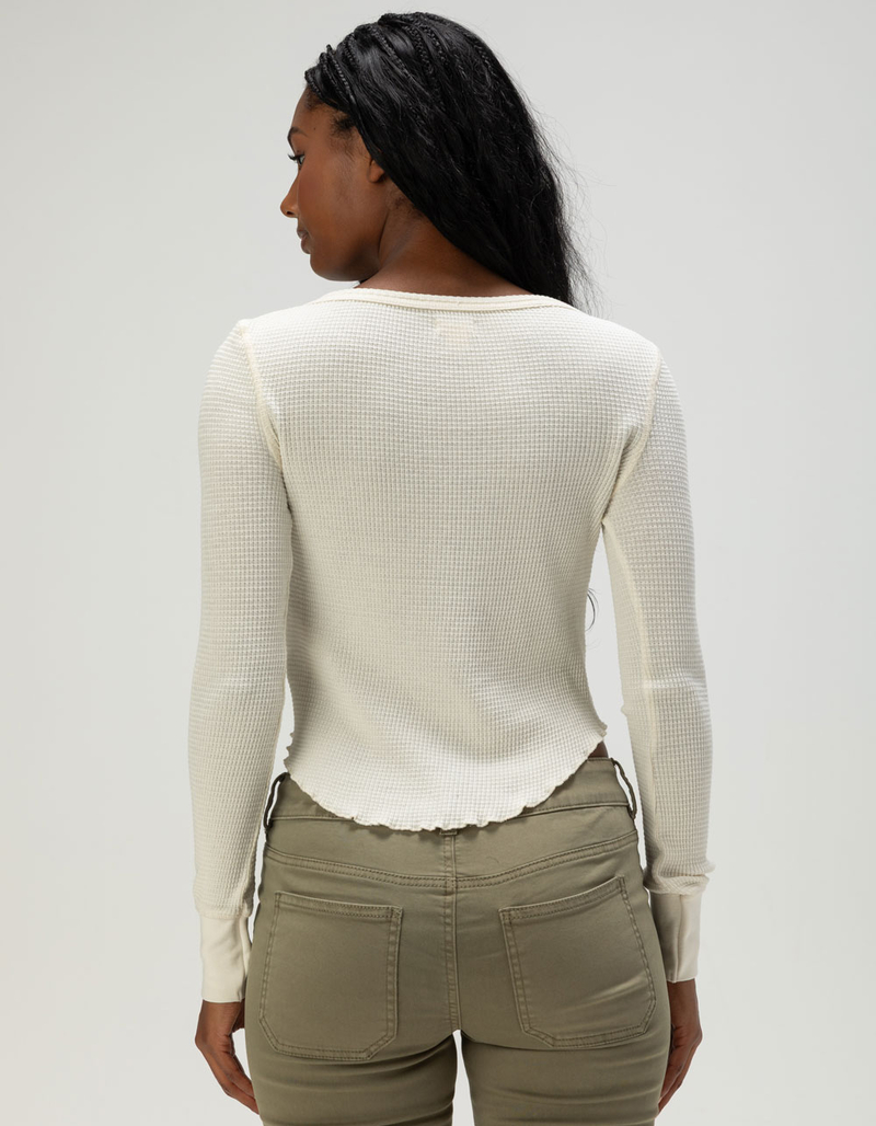 BILLABONG My Henley Womens Long Sleeve Top image number 3