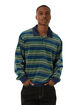 HUF Kramer Mens Long Sleeve Velour Shirt image number 2