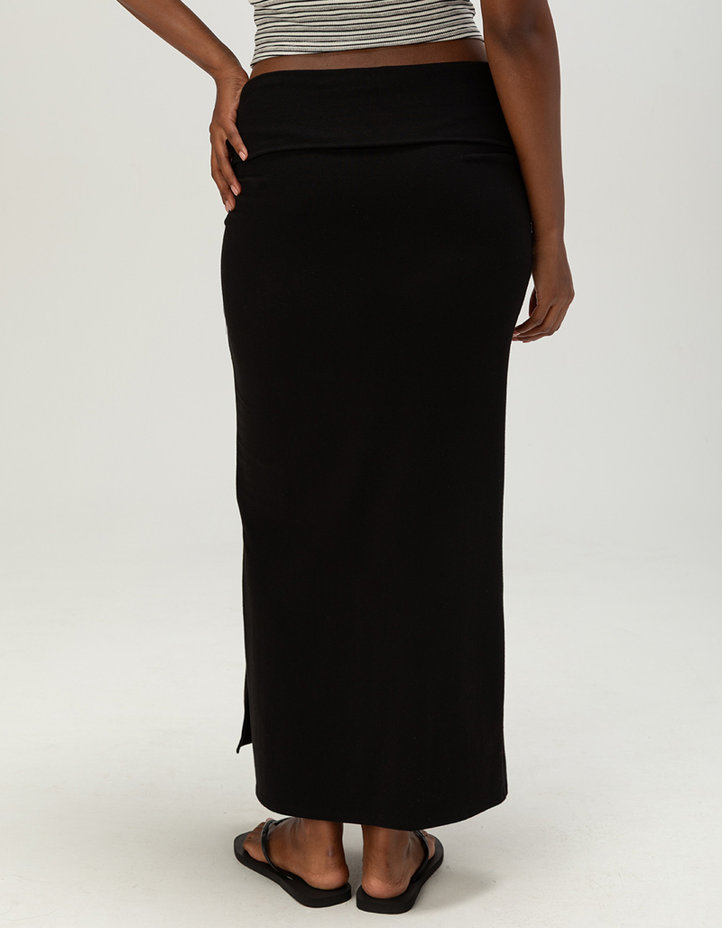 TILLYS Womens Fold Over Maxi Skirt image number 3