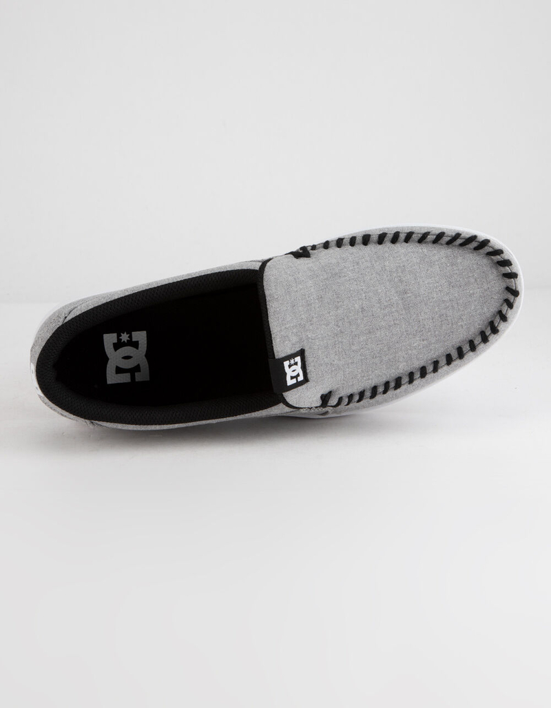 DC SHOES Villain TX SE Heather Gray Mens Slip-On Shoes image number 2