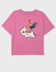 MOANA Heihei And Pua Girls Crop Tee image number 1