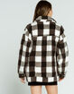 RVCA Buffy Womens Plaid Sherpa Jacket image number 3