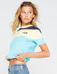 FILA Maya Womens Crop Tee image number 2