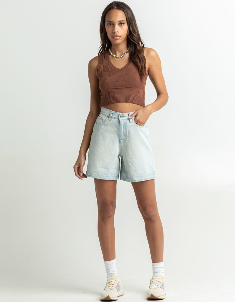 RSQ Womens Super High Rise Mom Shorts image number 6
