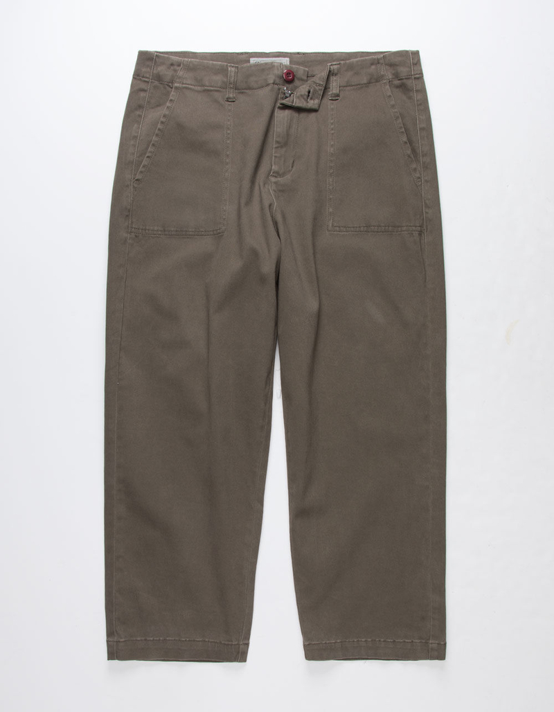 CHARLES AND A HALF Pork Chop Pocket Olive Mens Crop Pants image number 0