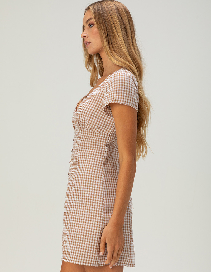 RSQ Womens Button Front Mini Dress image number 2