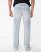 RSQ New York Slim Straight Light Indigo Mens Vintage Flex Ripped Jeans image number 4