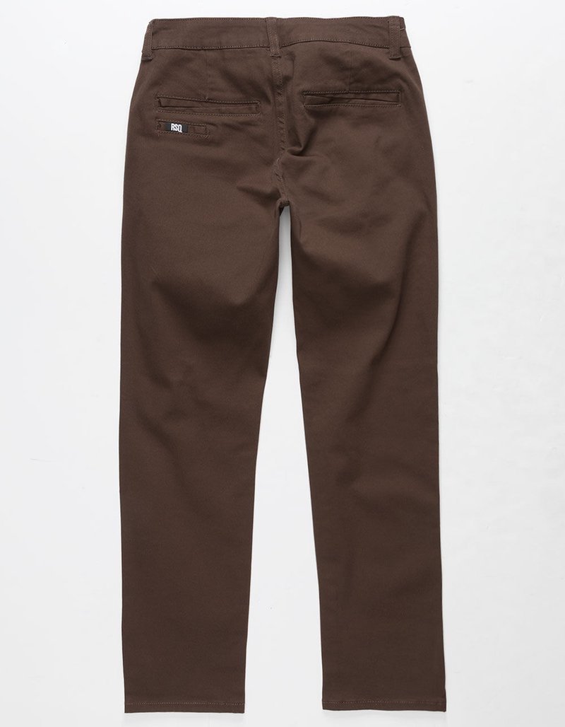 RSQ London Brown Boys Skinny Chino Pants image number 4