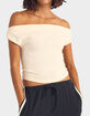 RHYTHM Juno Womens Off The Shoulder Top image number 1