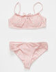 FULL TILT Floral Tie Front Girls Bikini Set image number 1