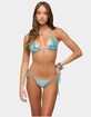 EDIKTED Seffey Metallic Triangle Bikini Top image number 1