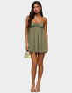 EDIKTED Ariellah Chiffon Babydoll Mini Dress image number 5