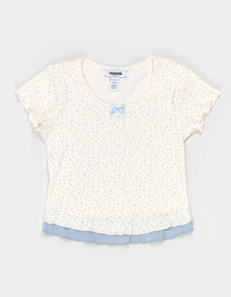 RSQ Girls Ditsy Double Layer Tee image number 0