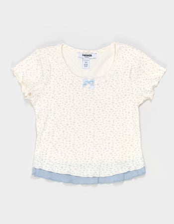 RSQ Girls Ditsy Double Layer Tee Primary Image