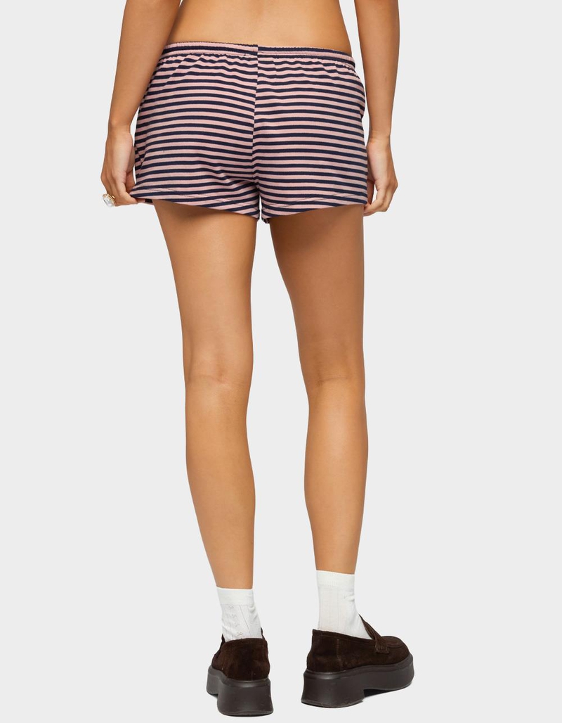 EDIKTED Jainee Striped Drawstring Shorts image number 2