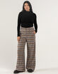 RSQ Womens Wide Leg Plaid Pants image number 5