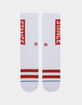 STANCE OG White Red Mens Crew Socks image number 2