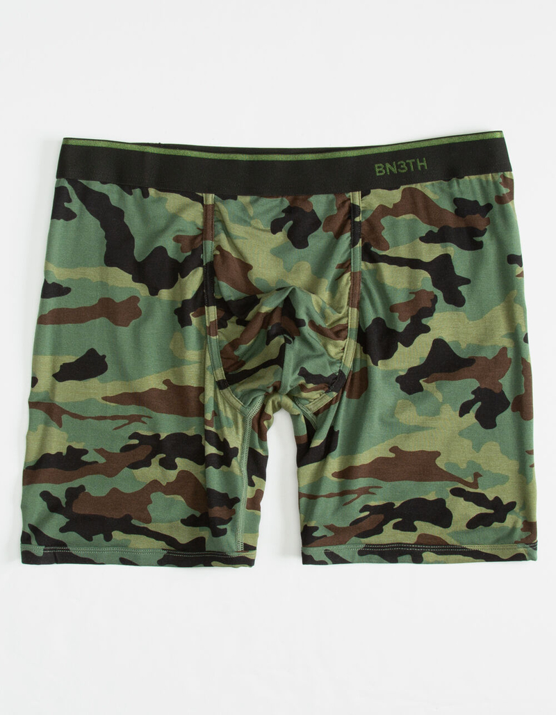 BN3TH 2 Pack Black & Camo Mens Boxer Briefs image number 0