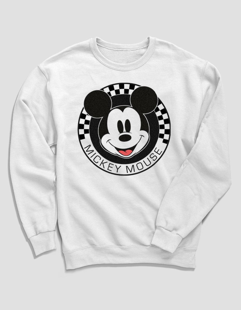 White Mickey Mouse Sweatshirt with Lettering by White Lettering Sweatshirt main image 1