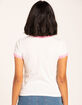 FULL TILT Solid Ringer Womens Tee image number 3