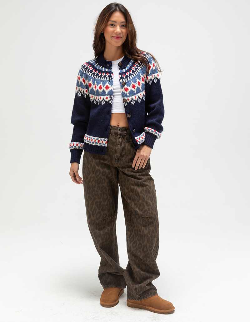 BDG Urban Outfitters Fair Isle Womens Boxy Cardigan image number 1