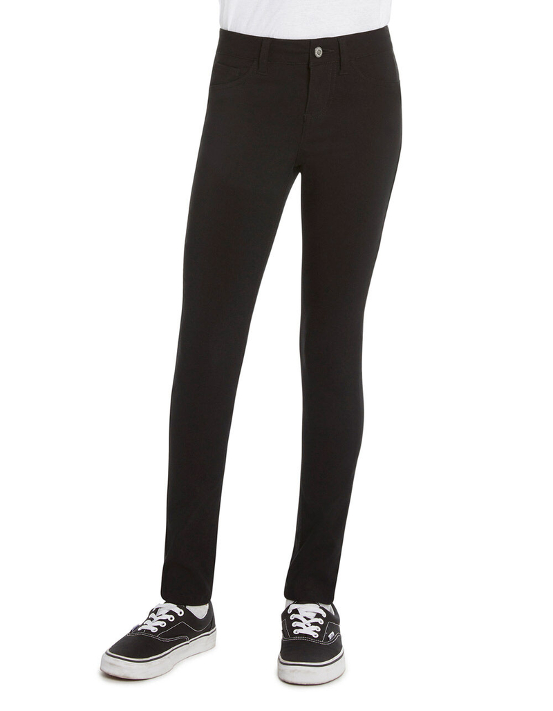 DICKIES Stretch Skinny Black Girls Jeans image number 2