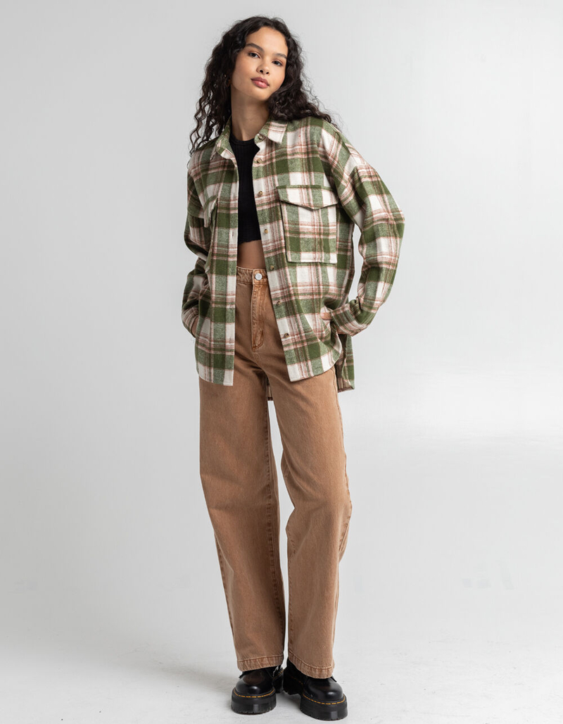 ACOA Plaid Womens Shacket image number 3