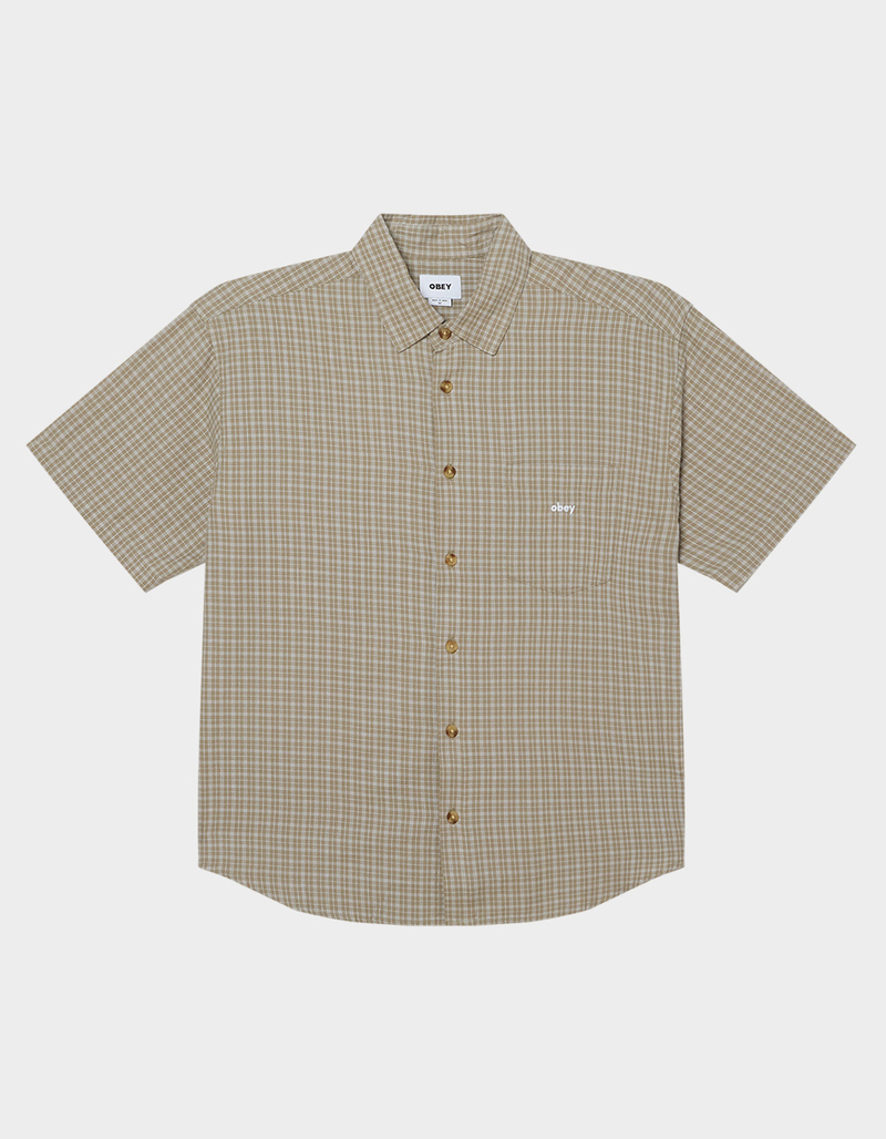 OBEY Bigwig Ian Mens Button Up Shirt image number 0
