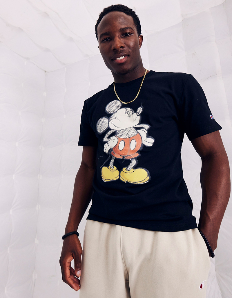 CHAMPION x Disney Mickey Mouse Doodle Mens Tee image number 5