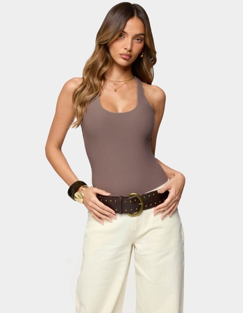 EDIKTED Svana Scoop Neck Bodysuit Primary Image