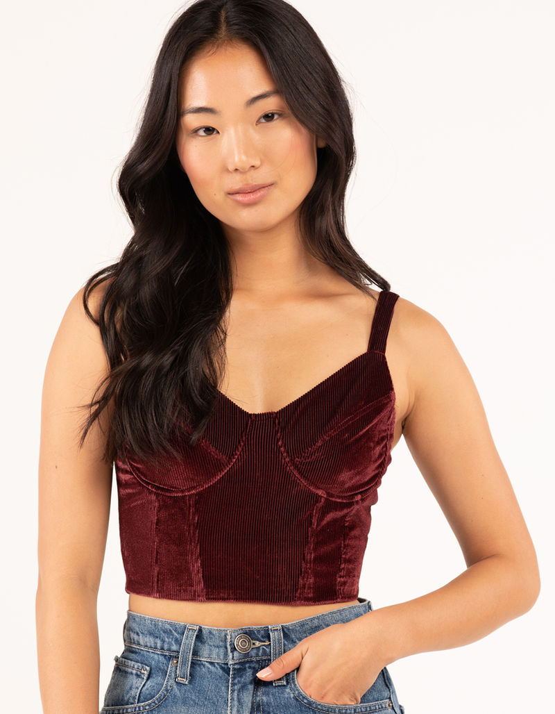 FULL TILT Solid Textured Bustier image number 3