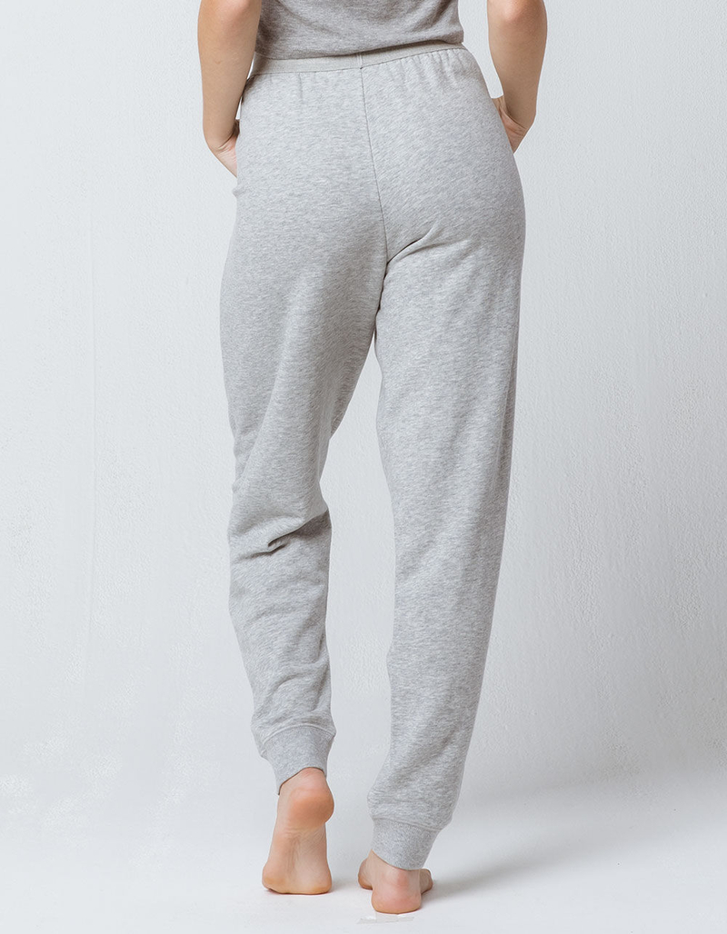 CALVIN KLEIN Monogram Logo Heather Gray Womens Jogger Pants image number 2