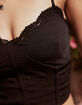 FULL TILT Lace Trim Womens Corset image number 5