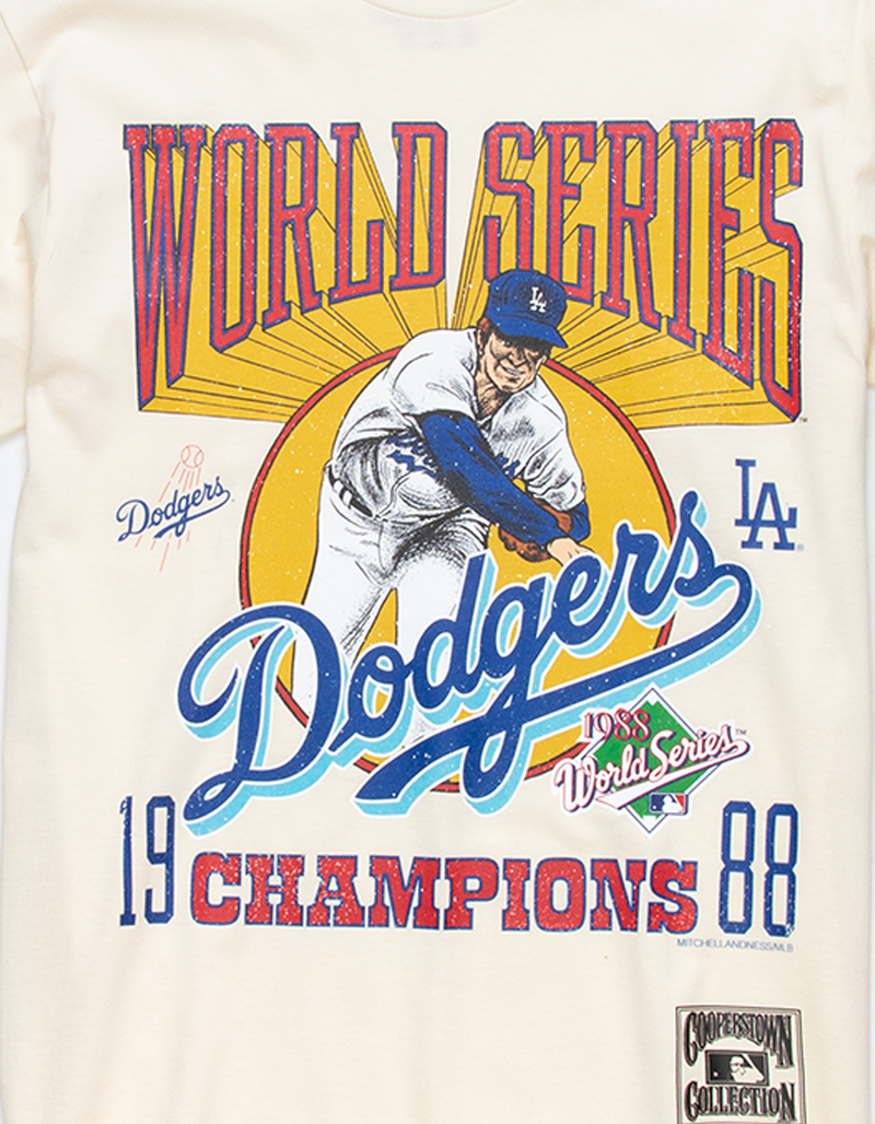 MITCHELL & NESS Dodgers World Series 1988 Mens Tee image number 1