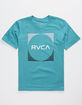RVCA Motor Stripe Blue Boys T-Shirt image number 1