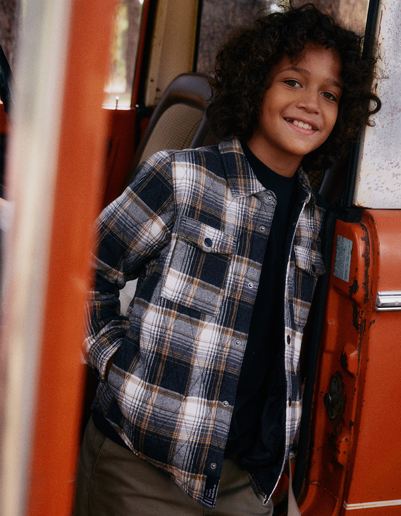 RSQ Boys Quilted Flannel Jacket image number 0