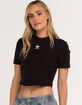 ADIDAS Adicolor Essentials Womens Rib Cropped Tee image number 4